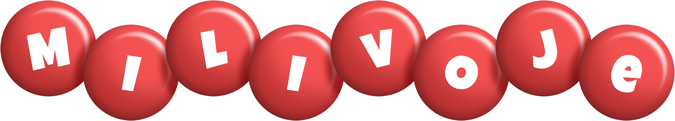 Milivoje candy-red logo