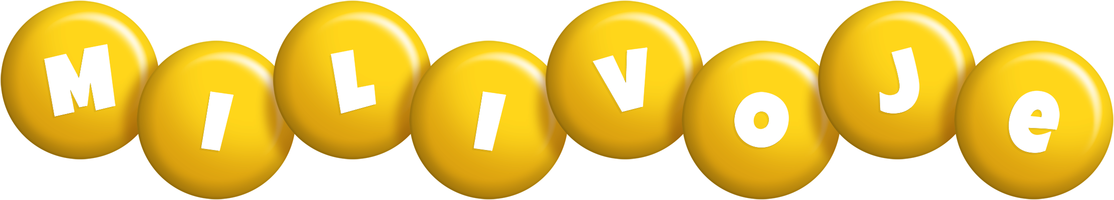 Milivoje candy-yellow logo
