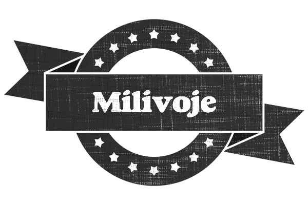 Milivoje grunge logo