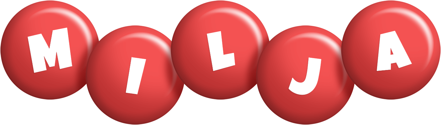 Milja candy-red logo
