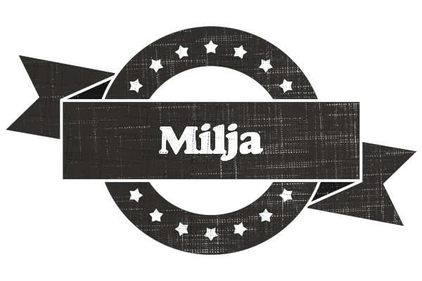 Milja grunge logo
