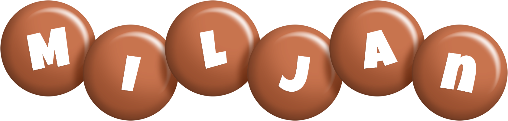 Miljan candy-brown logo