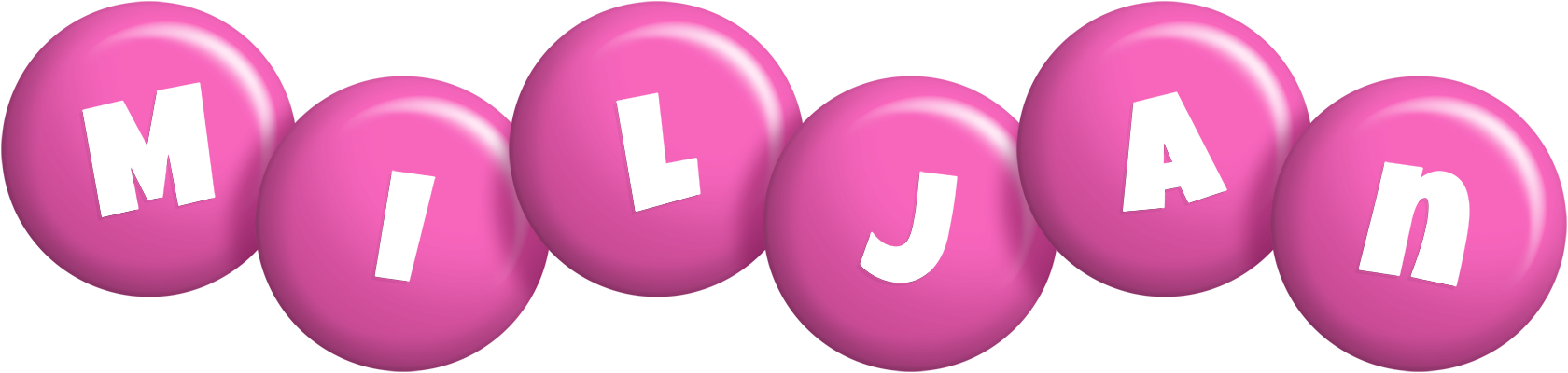 Miljan candy-pink logo