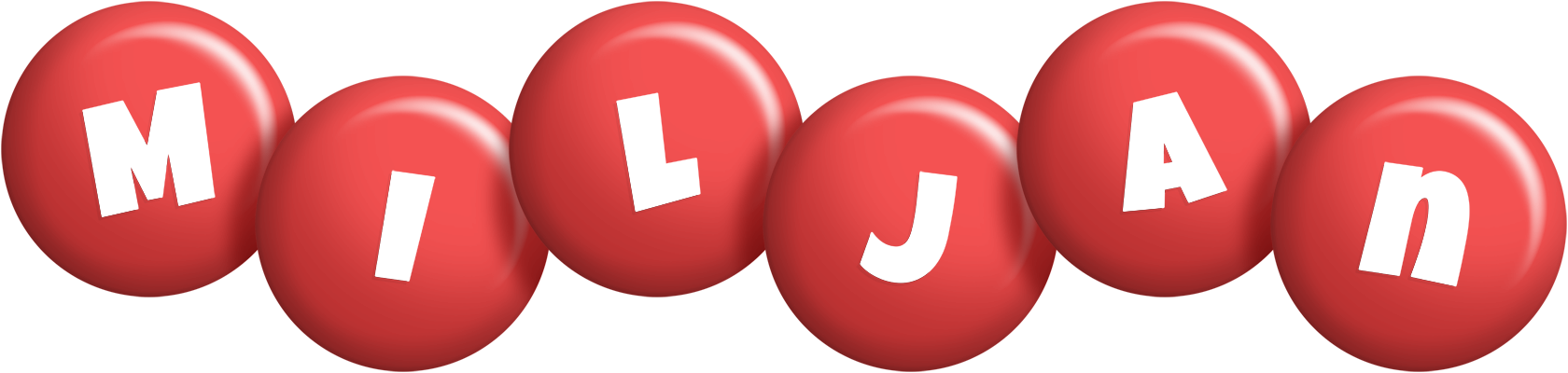Miljan candy-red logo