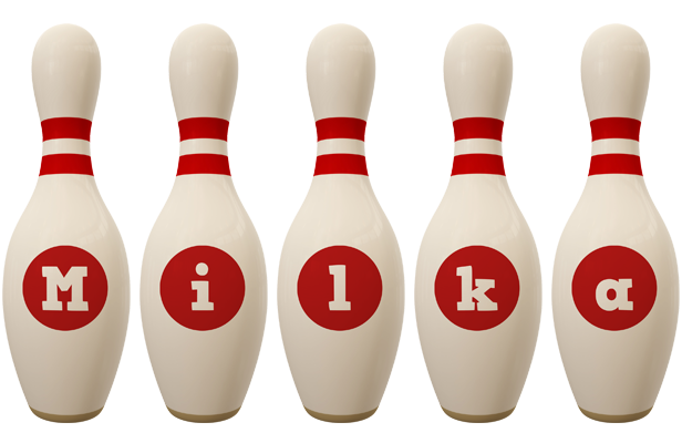 Milka bowling-pin logo