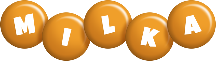 Milka candy-orange logo