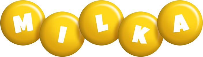 Milka candy-yellow logo