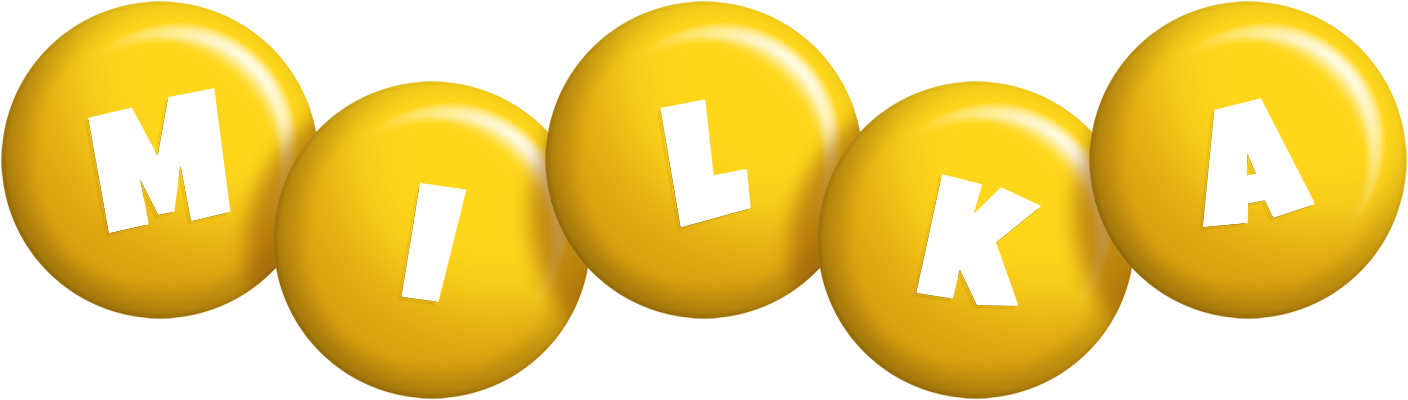 Milka candy-yellow logo