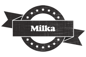 Milka grunge logo