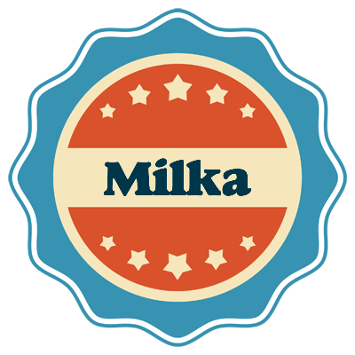 Milka labels logo
