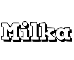 Milka snowing logo