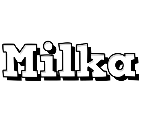 Milka snowing logo