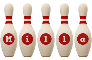 Milla bowling-pin logo