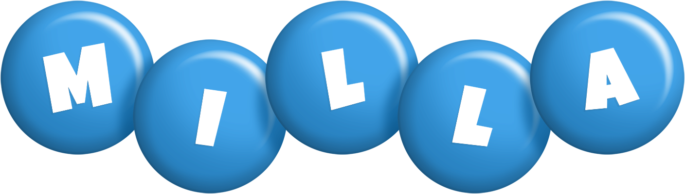 Milla candy-blue logo