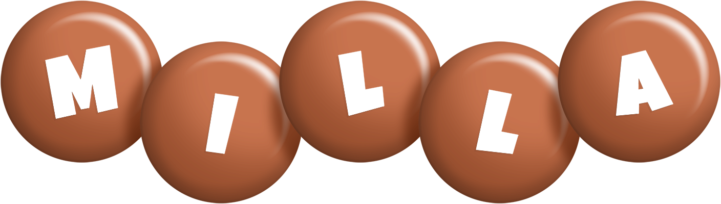 Milla candy-brown logo