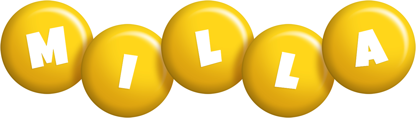 Milla candy-yellow logo