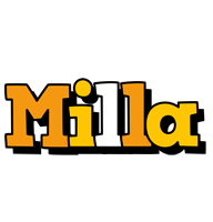 Milla cartoon logo