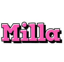 Milla girlish logo