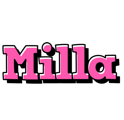 Milla girlish logo