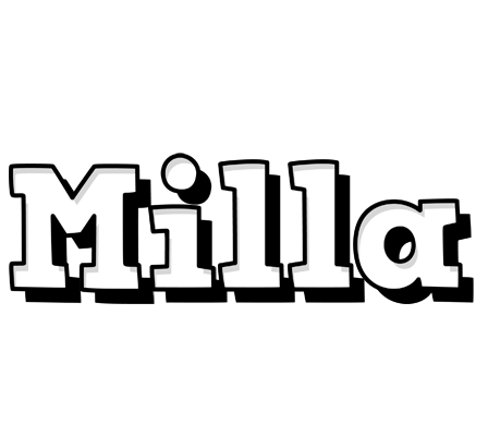 Milla snowing logo
