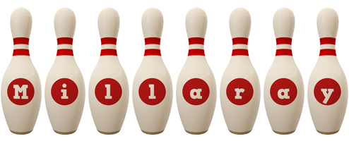 Millaray bowling-pin logo