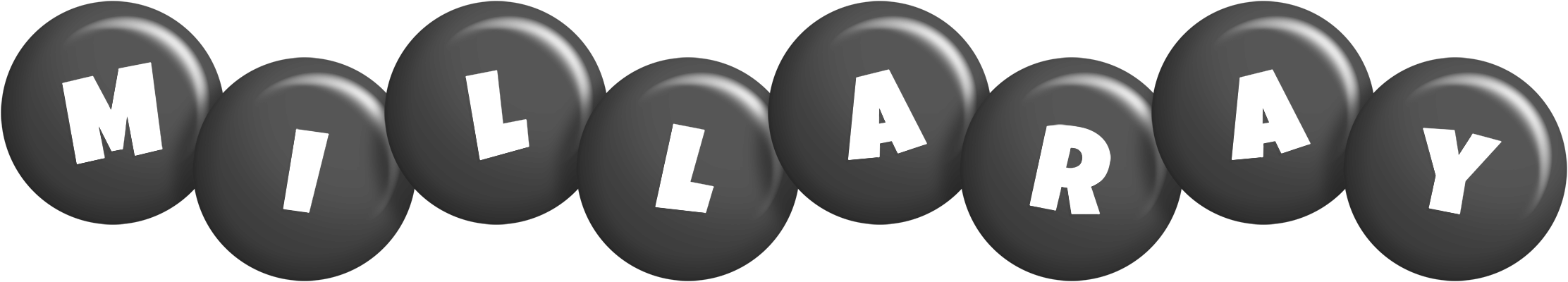 Millaray candy-black logo