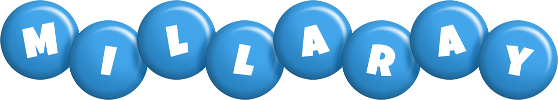 Millaray candy-blue logo