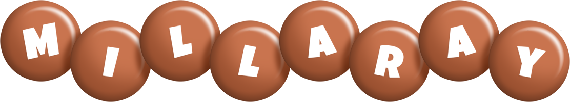Millaray candy-brown logo