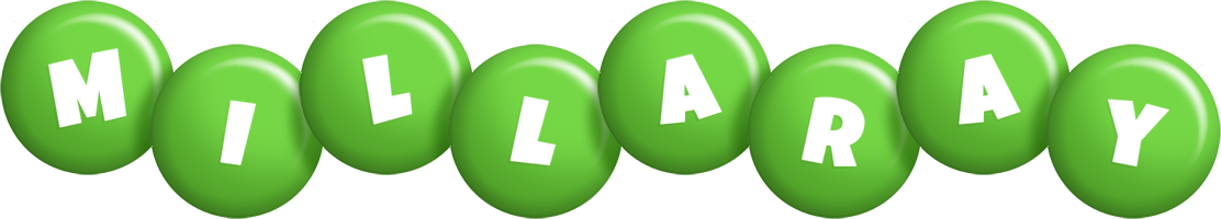 Millaray candy-green logo
