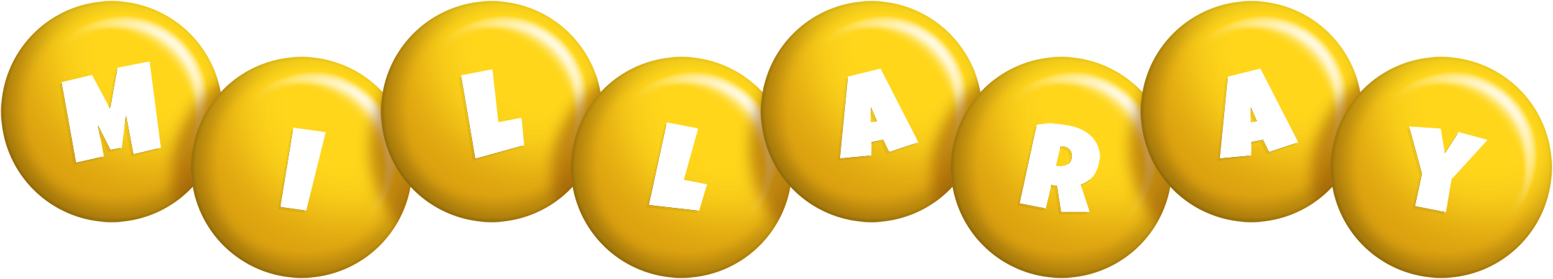 Millaray candy-yellow logo