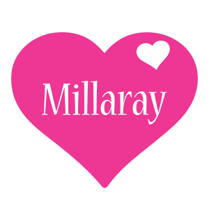 Millaray love-heart logo