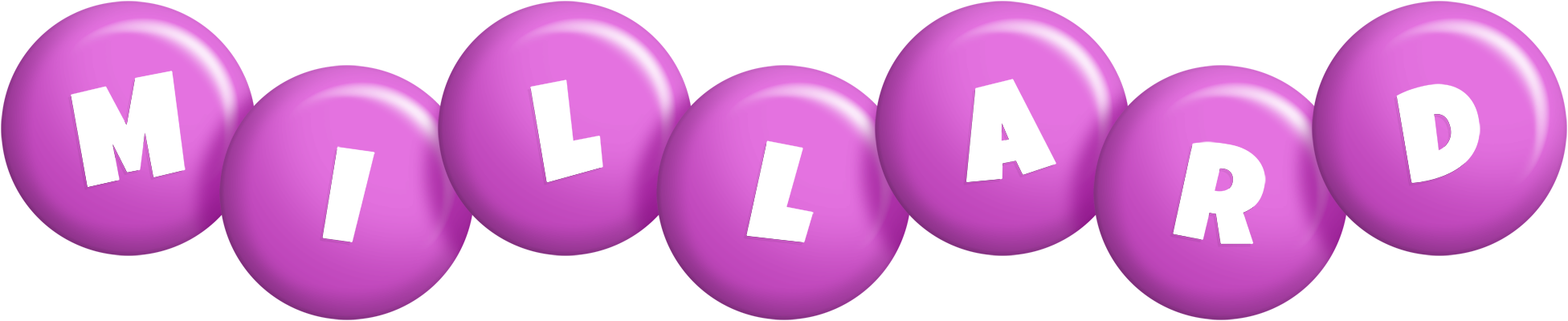 Millard candy-purple logo