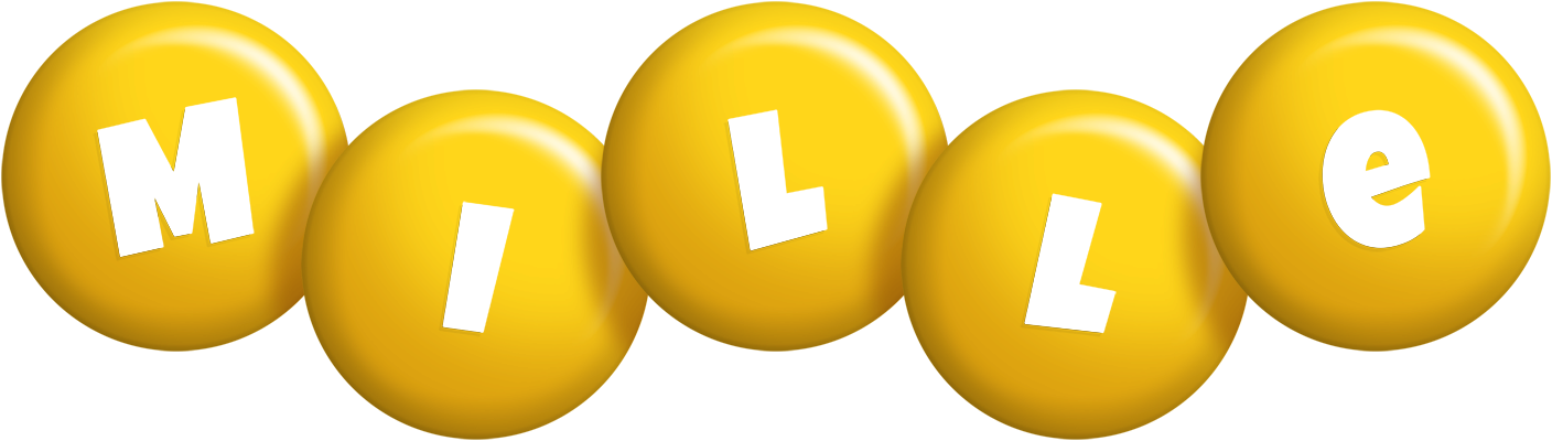 Mille candy-yellow logo