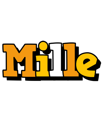Mille cartoon logo