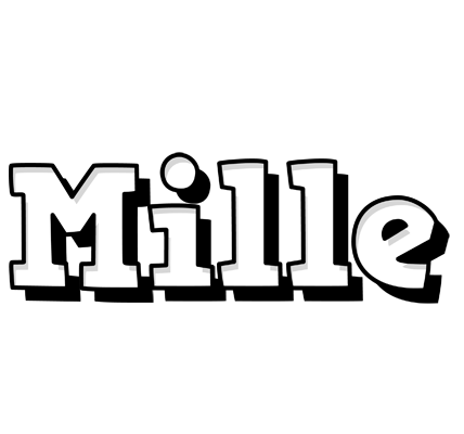 Mille snowing logo