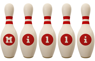 Milli bowling-pin logo