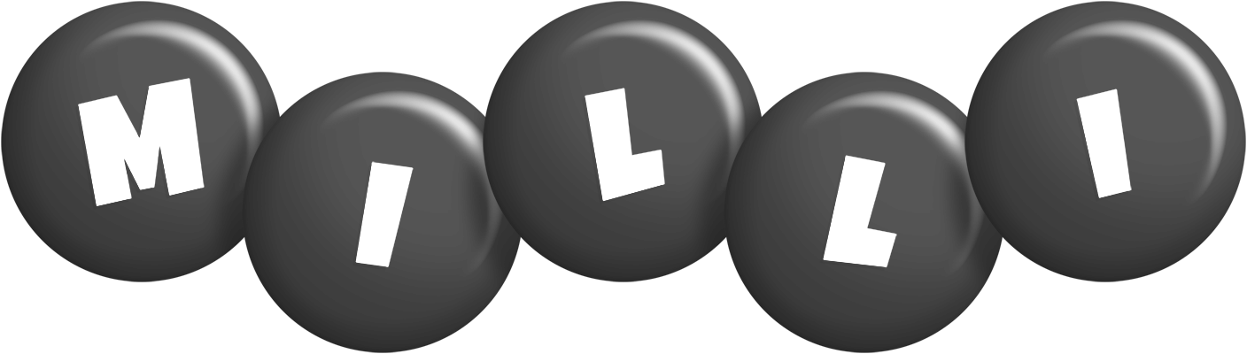 Milli candy-black logo