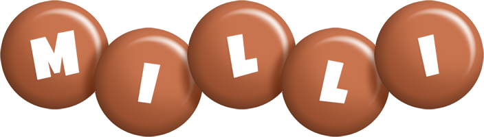 Milli candy-brown logo