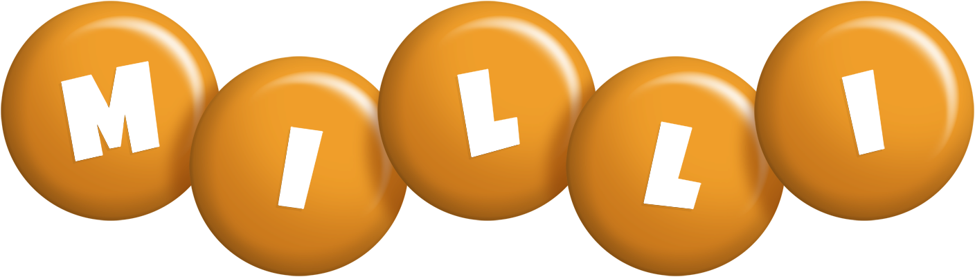 Milli candy-orange logo