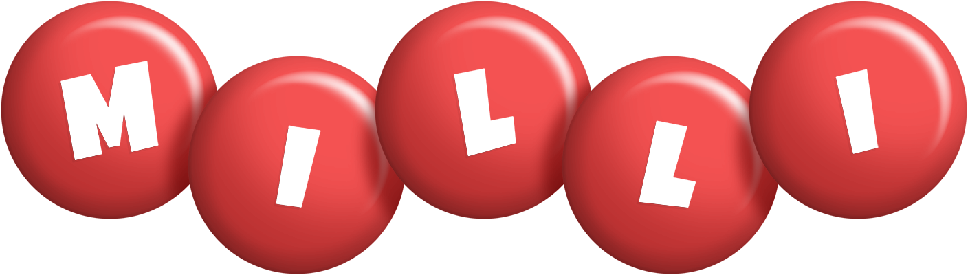 Milli candy-red logo