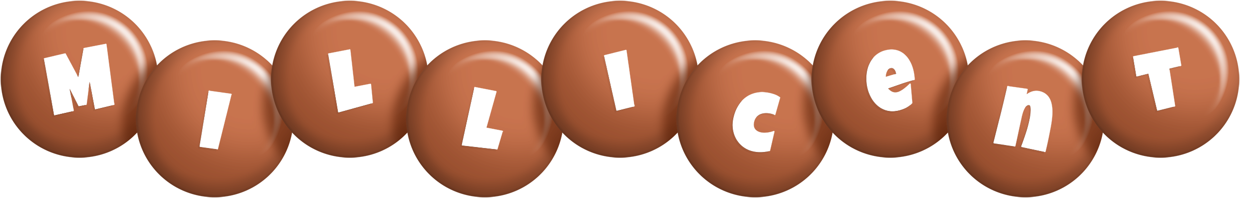 Millicent candy-brown logo