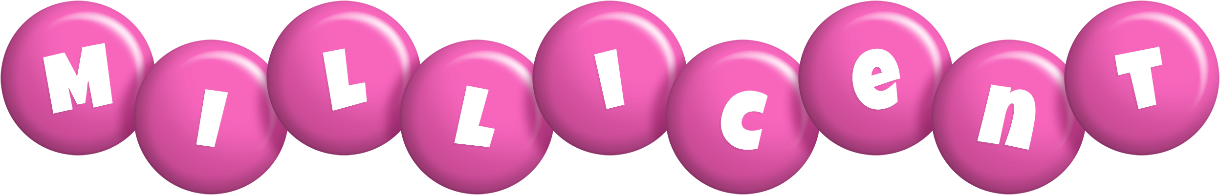 Millicent candy-pink logo