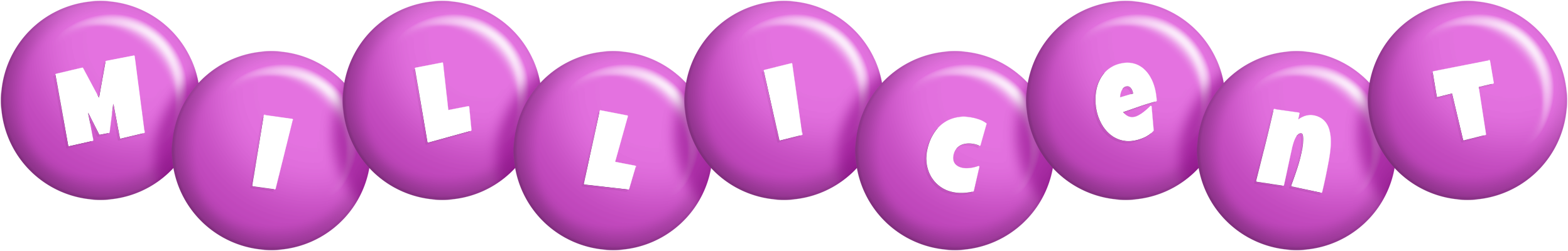 Millicent candy-purple logo