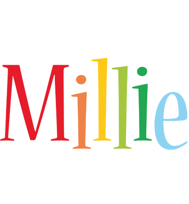 Millie birthday logo