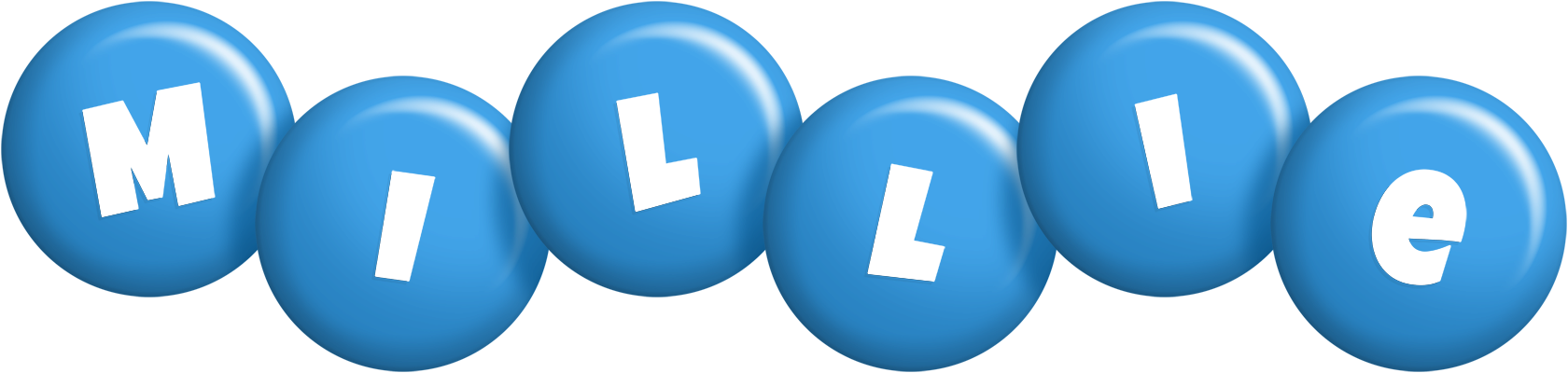 Millie candy-blue logo