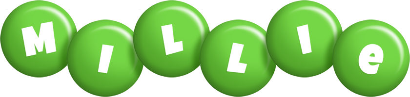 Millie candy-green logo