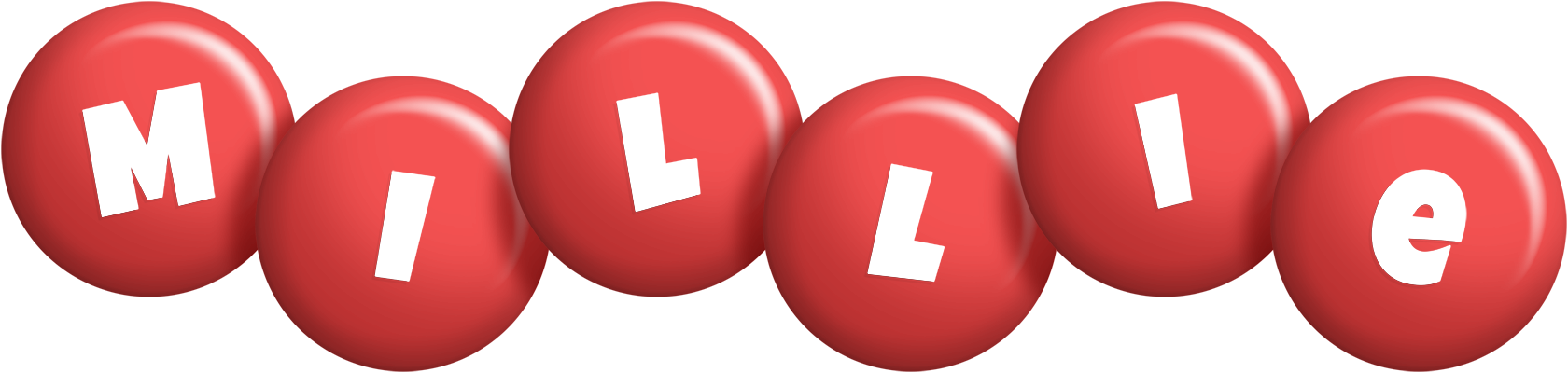 Millie candy-red logo