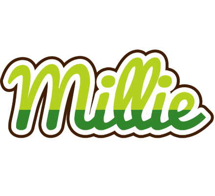 Millie golfing logo