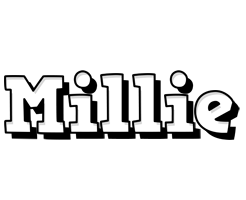 Millie snowing logo