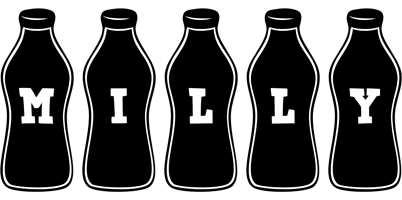 Milly bottle logo
